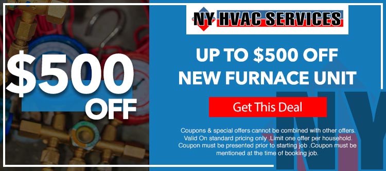 discount on furnace unit installation in Manhattan, NY
