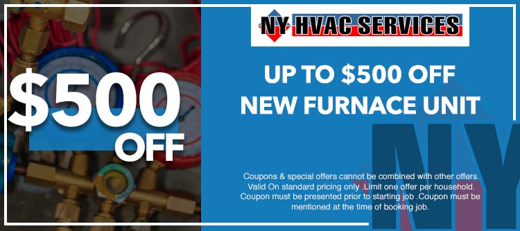 discount on furnace unit installation in Manhattan, NY