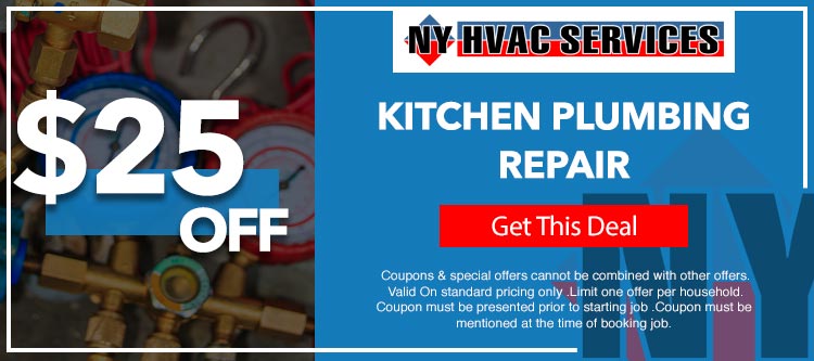 discount on kitchen plumbing repair in Manhattan, NY