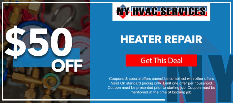 discount on heater repair in Manhattan, NY