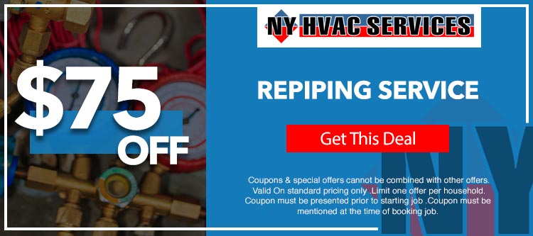 discount on repiping service in Queens, NY