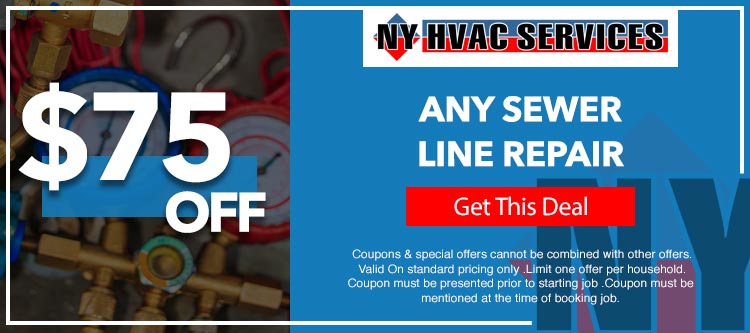 discount on sewer line repair job in Manhattan, NY