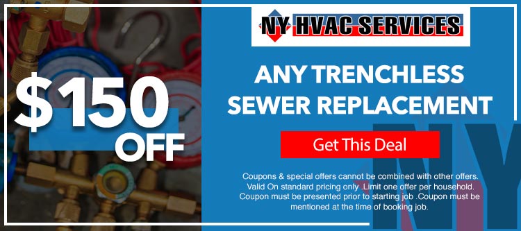 discount on trenchless sewer replacement in Queens, NY