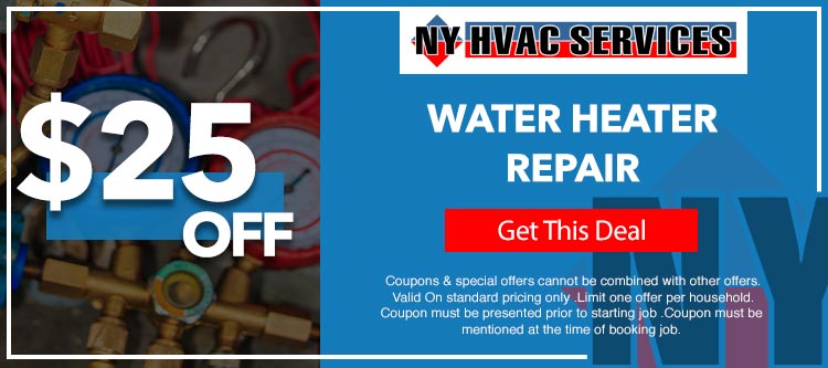 discount on water heater repair in Brooklyn, NY
